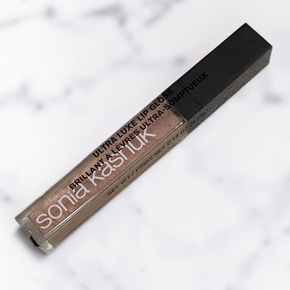 Sonia‎ Kashuk Ultra Luxe Lip Gloss Sparkling Sugar 01 New Hydrating Beige, Nude